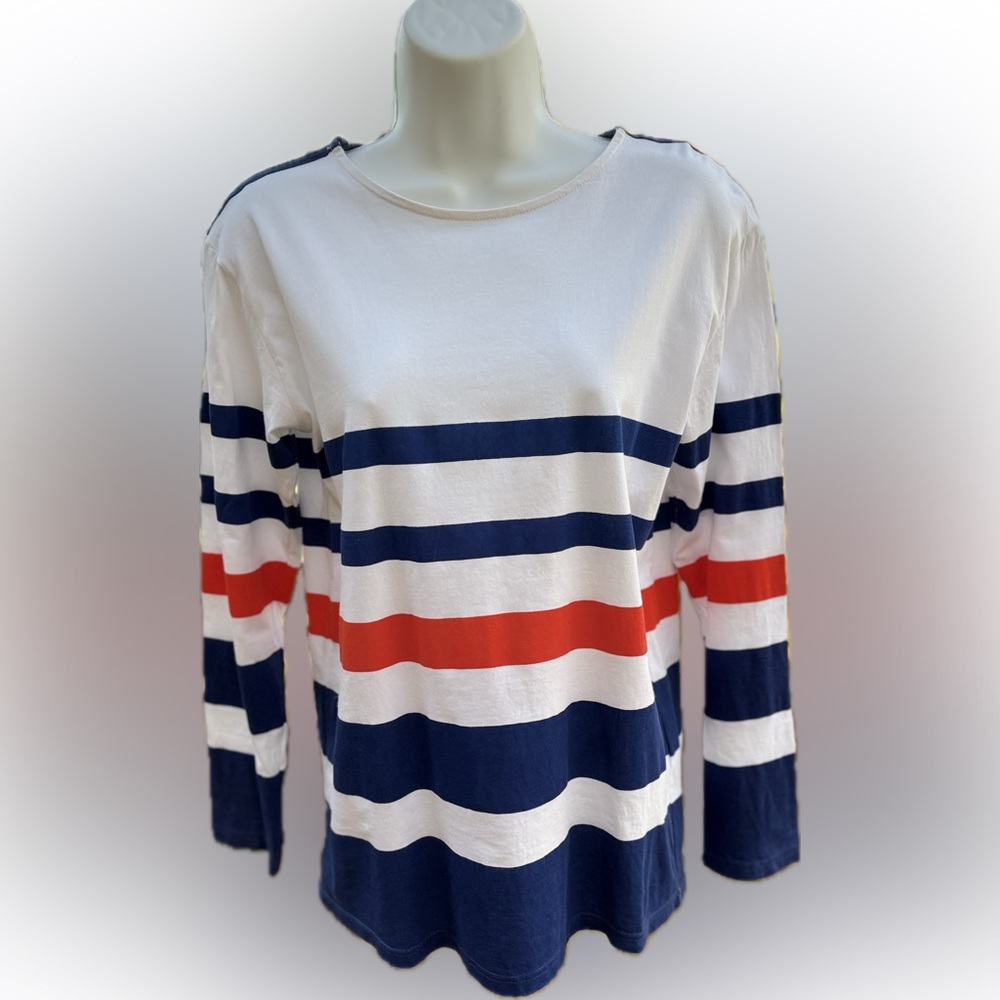 Le Mont Saint-Michel Nautical Striped Long Sleeve Shirt